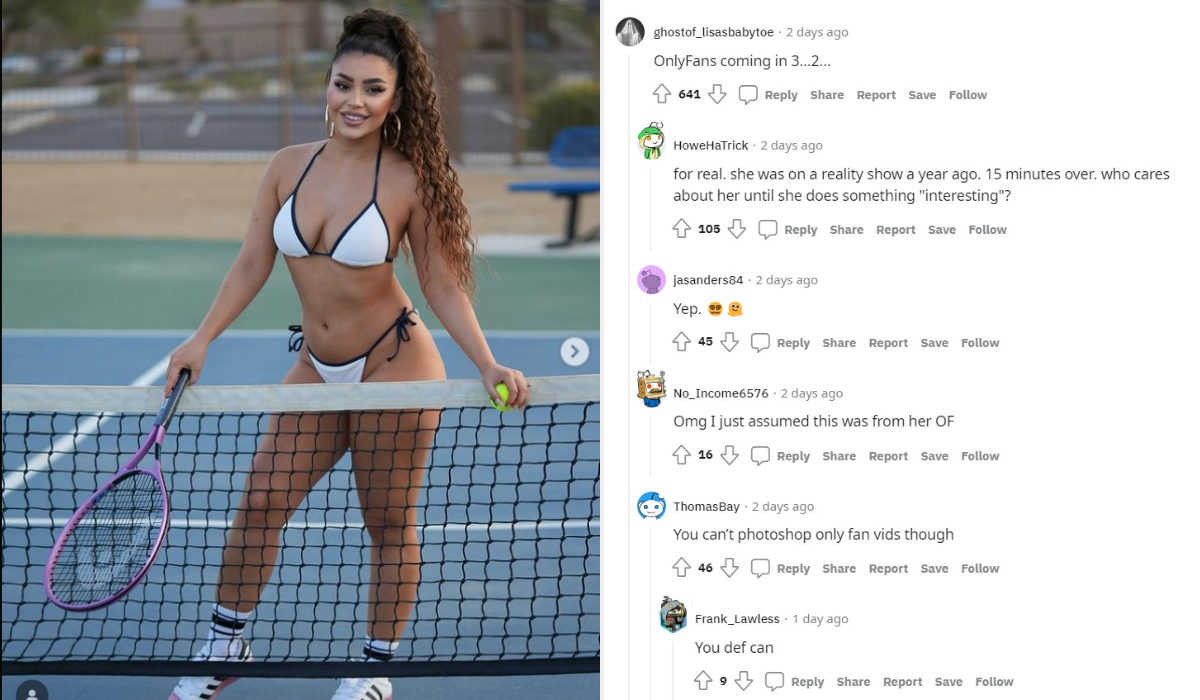 90 Day Fiance Miona Shocks Fans With White Bikini Photos While Playing Tennis Onlyfans Account 